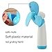 Mini Handheld Fan Personal Portable Cooling Fan Battery Operated Fan Sponge Blade Electric Fan for Home Outdoor and Travel (Blue)