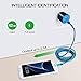Android Charger Fast Charging Micro USB Cable, 6FT Nylon Micro Cord Wall Charger Block, AbcPow 2.1A Power Adapter with Phone Cord Compatible for Samsung Galaxy S7 S6 J7 J3 Note 5, LG G4 Motorola, HTC