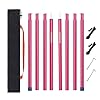 HIKEMAN Set van 2 telescopische tentstokken, stalen telescoopstang voor tent, tarps, voortent, caravan, campingbus…