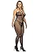 Women's Plus-Size Spandex Diamond Net Suspender Bodystocking (3XL)
