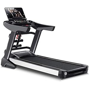 sjdxd 1.75HP Large Electric Folding Treadmill, with 6 big modes, Large LED Touch Display and Bluetooth Speaker, Sports Car Appearance Running Walking Machine for Home Office Gym Use