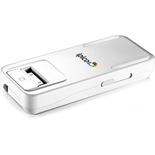 General Imaging PJ205 ipico Handheld LED Personal Projector for Apple iPhone/iPod Touch - Retail Packaging - White