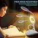 TaKicola Desk Lamp Rechargeable, Dimmable LED Lamp, 3 Color Modes, Stepless Brightness, Touch Control, Flexible Gooseneck Cordless USB Desk Light