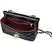 Covelin Women's Leather Fashion Handbag Quilting Envelope Cross Body Shoulder Bag Black