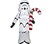 Gemmy Industries Star Wars Stormtrooper Holding Can Christmas Inflatable White/Black Fabric 42