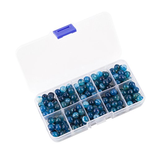 Lava Rock Stone Gemstone Semi Precious Stone Beads Round Loose Beads for Jewelry Making Findings Accessories,8mm 200pcs (Size 5)