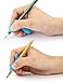 Pencil Grips,Firesara Silicone Ergonomic Writing Aid Dolphin and Handle Style Pencils Training Grip Holder for Kids Students Kindergarten Adults Right Handed The Aged Disabled Hands (9pcs)
