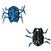 Fstop Labs 2 Pack Laser Tag Bug Spider Moving Robot, Space Blaster Training Bot, Robot Nano Bug Striker LED Laser Tag for Kids Game Toy Indoor and Outdoor Activity (Orange & Blue)