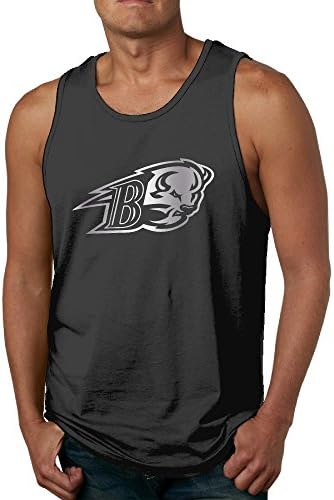 Men's Bucknell Bison Platinum Logo Tank Top-Black