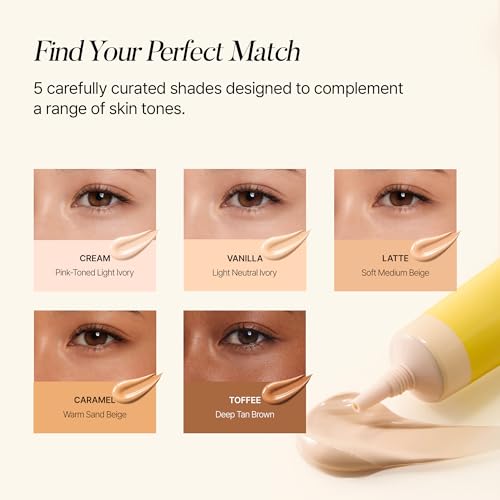 shaishaishai BANANA PDRN Conceal - Hydrating Under Eye Cream & Dark Circle Coverage, Advanced Formula with PDRN + Ectoin, Non-Sticky, Korean Skincare, 0.52 oz (Vanilla)