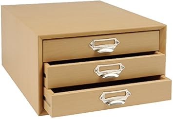 Osco All Beech Finish Paper Sorter With 3 Drawer Amazon Co Uk