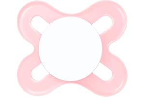 MAM Baby 1 Chupeta Original Start Com Bico Simétrico de Silicone SkinSoft para Crianças 0-2 Meses Embalagem Blister, Rosa