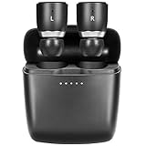 Cambridge Audio Melomania 1 Earbuds, True Wireless Bluetooth 5.0, Hi-Fi Sound, in-Ear Stereo Earphones for iPhone and for Android, with Portable Charging Case (Black)