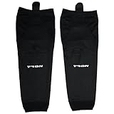 TronX SK100 Dry Fit Ice Hockey Socks (Black - 30 Inch)