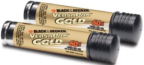 Black & Decker VP143 VersaPak Gold Battery, 2-Pack