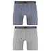 adidas Men's Relaxed Performance Climalite® Boxer Brief Underwear (2-Pack), Onix Light Onix, MEDIUM