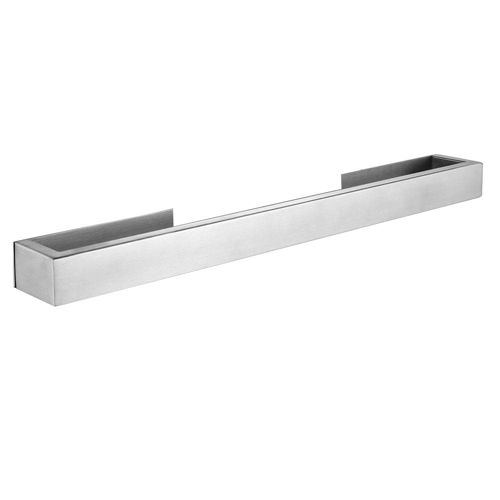 Celbon 40cm Self Adhesive Bathroom Towel Bar SUS 304 Stainless Steel Towel Bar Rail for Bathroom and Kitchen Without Drilling Brush