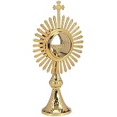 US Gifts Budded Cross and Ray Monstrance with Luna