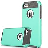 IPhone SE Case,by Ailun,for iPhone SE/5s/5,Soft TPU Bumper&Hard Shell Solid PC Back,Shock-Absorption&Anti-Scratch Hybrid Dual-Layer Slim Cover[Mint Green]