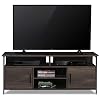 Sekey Home 58″ Entertainment Center Wood Media TV Stand | Storage Console | Cabinet for Living Room, Smoky Oak