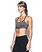 Under Armour Women's Armour Eclipse Heather Mid Impact Sports Bra, Carbon Heather /Metallic Silver, Medium