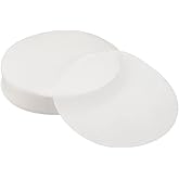 uxcell 500Pcs Parchment Paper Rounds 3-1/2 Inch, Round Parchment Paper Non Stick for Baking Small Cakes, Separating Frozen Meat, Toaster Oven, White