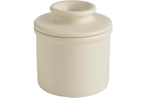Butter Bell - The Original Butter Bell Crock by L. Tremain, a Countertop French Ceramic Butter Dish Keeper for Spreadable Butter, French Ceramic Butter Dish Keeper, Specialty (Ivory Matte)