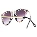 Women's Retro Sunglasses Metal Frame Sweet Round Goggles Eyeglasses(Floral)