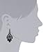 1928 Jewelry Jet and Black Crystal Chandelier Earrings