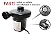 CE Standard Powerful Quick AC Electric Air Pump Designed for Giant Inflatable Pool Floats, Inflatable Mattresses, Rafts, etc, 12v Hand held, FAST Inflate & Deflate with Temperature Control (Wall Plug)