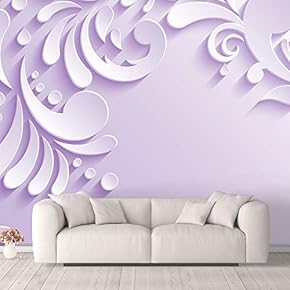 Wall Murals for Bedroom Beautiful 3D View Pattern Flowers Removable Wallpaper Peel and Stick Wall Stickers - 66x96 inches