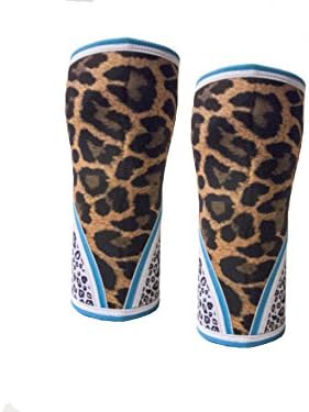 Knee Sleeve (1 Pair) Compression for Weightlifting, Knee Braces, Powerlifting &amp; CrossFit - Neoprene Sleeve for Best Squats - Lioness Squared Knee Sleeves for Women Warmth, Injury Prevention (Large)