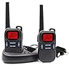 UOKOO-Walkie-Talkies-22-Channel-FRSGMRS-for-indoor-and-outdoor-1-Pair-Model-R9-Black