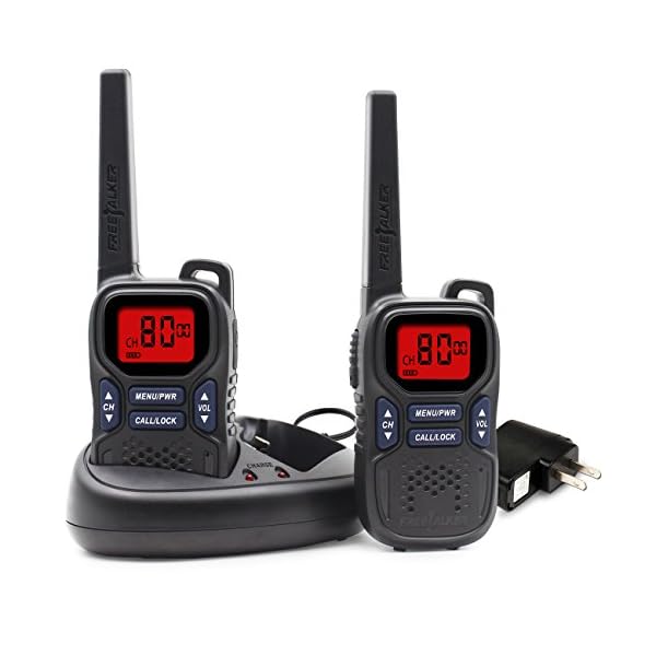 UOKOO-Walkie-Talkies-22-Channel-FRSGMRS-for-indoor-and-outdoor-1-Pair-Model-R9-Black