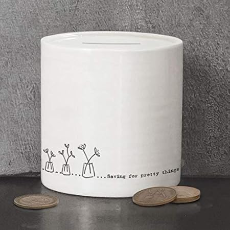 East of India: Hucha de Porcelana en Caja – Ahorro para Cosas Bonitas: Amazon.es: Hogar