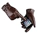 Yingniao Men's Touchscreen Texting Winter Leather Dress Driving Gloves Warm Fleece Lining Brown
