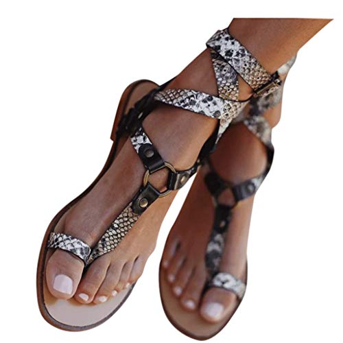 Haomigol-Women-Snakeskin-Strappy-Flat-Sandals-Ankle-Strap-Toe-Loop-Low-Wedge-Platform-Sandals-Gladiator-Thong-Sandals