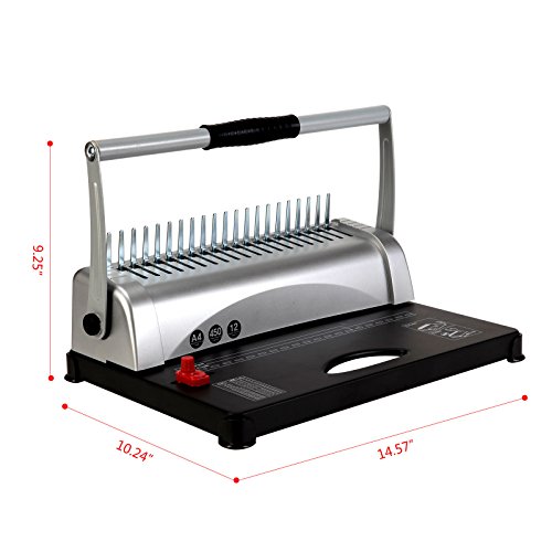 image for Eosphorus Manual Comb Binding System Adjustable Margin 450 Sheet Max 2