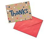 American Greetings 5671632 20 Count Confetti Fun Thank-You Cards, Multicolor
