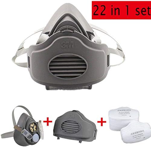 PiggiesC 22 in 1 set For 3M 3200 N95 Filter Respirator Gas Mask Dust Painting Spraying