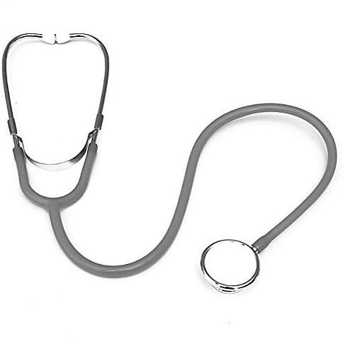 Accessotech Dual Head EMT Stethoscope for Doctor Nurse Vet - Grey