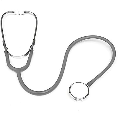 Accessotech Dual Head EMT Stethoscope for Doctor Nurse Vet - Grey