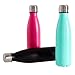 SHAREWIN Stainless Steel Water Bottle Vacuum Double Wall Cola Shape Leak Proof Drinking Bottle Travel Thermal Flask Perfect for Outdoor Hiking, Office, Sports - 12oz 14oz 17oz
