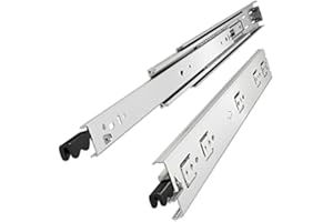 VADANIA 18" Heavy Duty Drawer Slide with Lock #VD1551, 150lb Load Capacity, 3-Fold Full Extension, Ball Bearing Lock-in & Loc