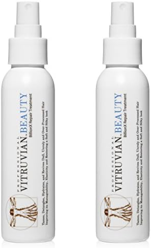 Vitruvian Beauty Advanced Repair Treatment TWO PACK - Leave In Deep Conditioner, Detangler, &amp; Split End Repair Treatment for Dry Hair, Damaged Hair, &amp; Color Treated Hair