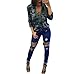 Morecome Fashion Women Shirt Slim Casual Blouse Camouflage Tops
