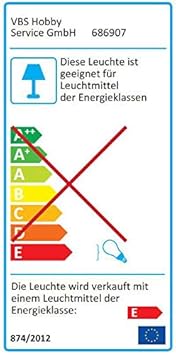 VBS 5er-Pack Mini-Lichterkette 10er weiß mit Schalter warmweiß