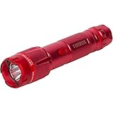 VIPERTEK Heavy Duty Stun Gun Rechargeable LED Tactical Flashlight, Red