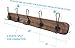 Acacia Grove Rustic Wall Mounted Coat Rack, 28