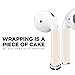 AirPods Skin (3 in 1 AirPod Skins) for AirPods 2 & 1 (Gold Pink Beige) Protective Wraps Stickers to Cover Air Pods - Compatible Sticker Wrap Decal with Apple Air Pod Accessories